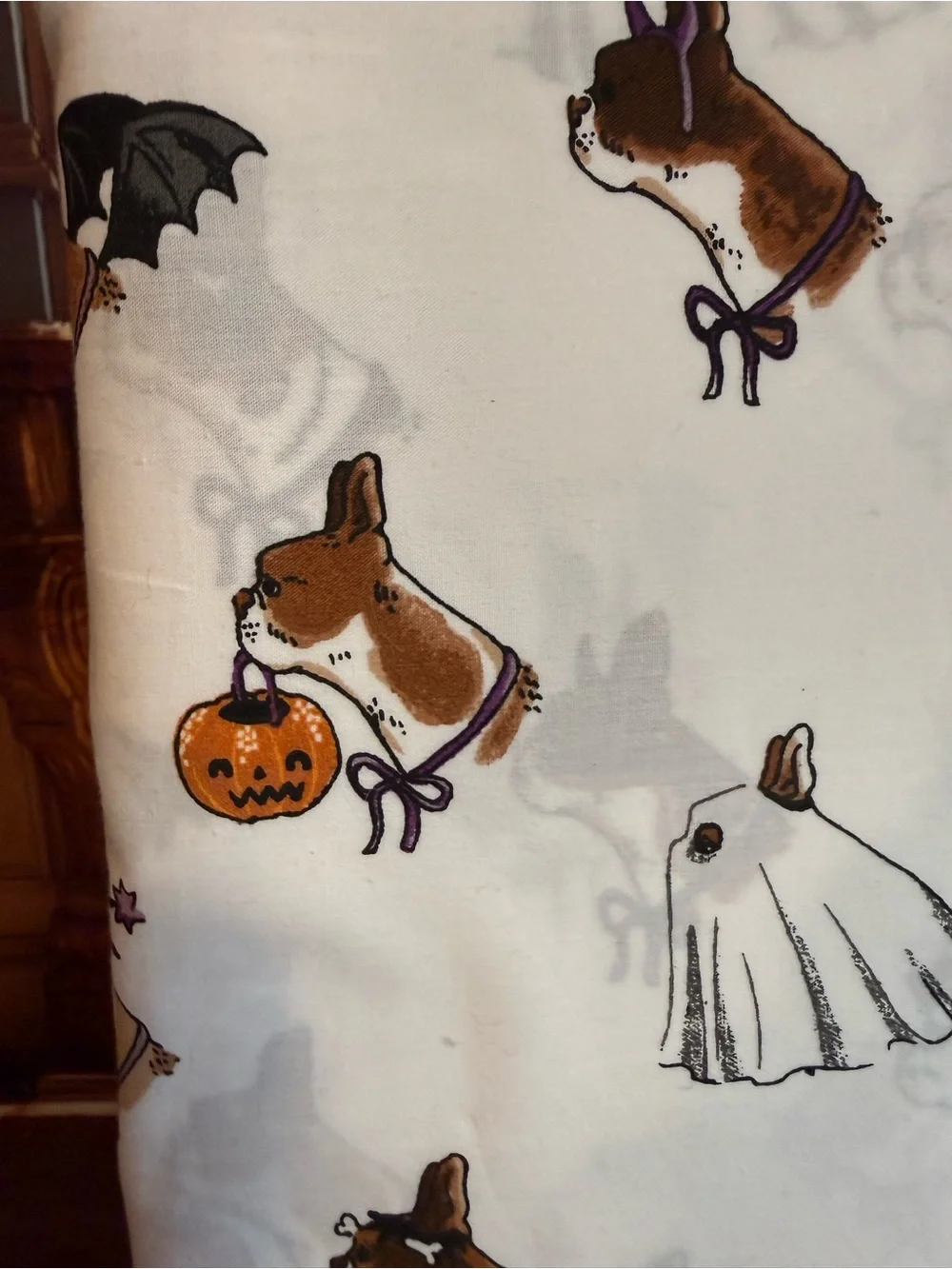 Cath Kidston Halloween Summerween Full Sheet Set NWT Dog Puppy Ghost TOT